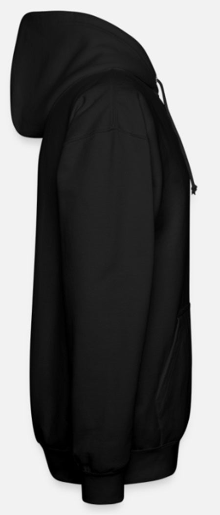 Uniseks zip hoodie Just Hoods Zwart met grijze letters