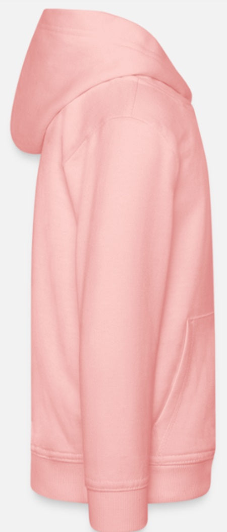 Kinder hoodie roze met roze letters